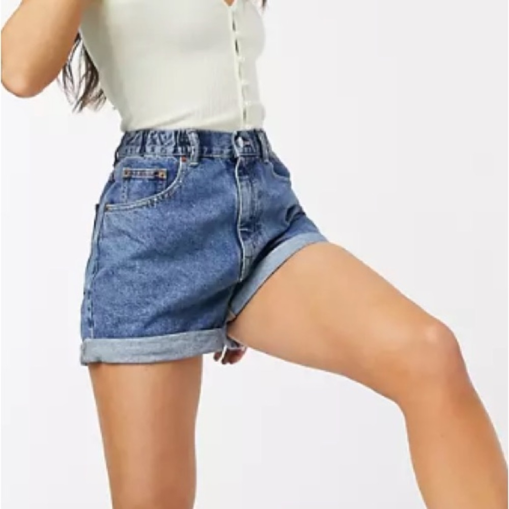 ❤️3X20 SHEIN Women High Waist Medium Wash Denim Shorts | M